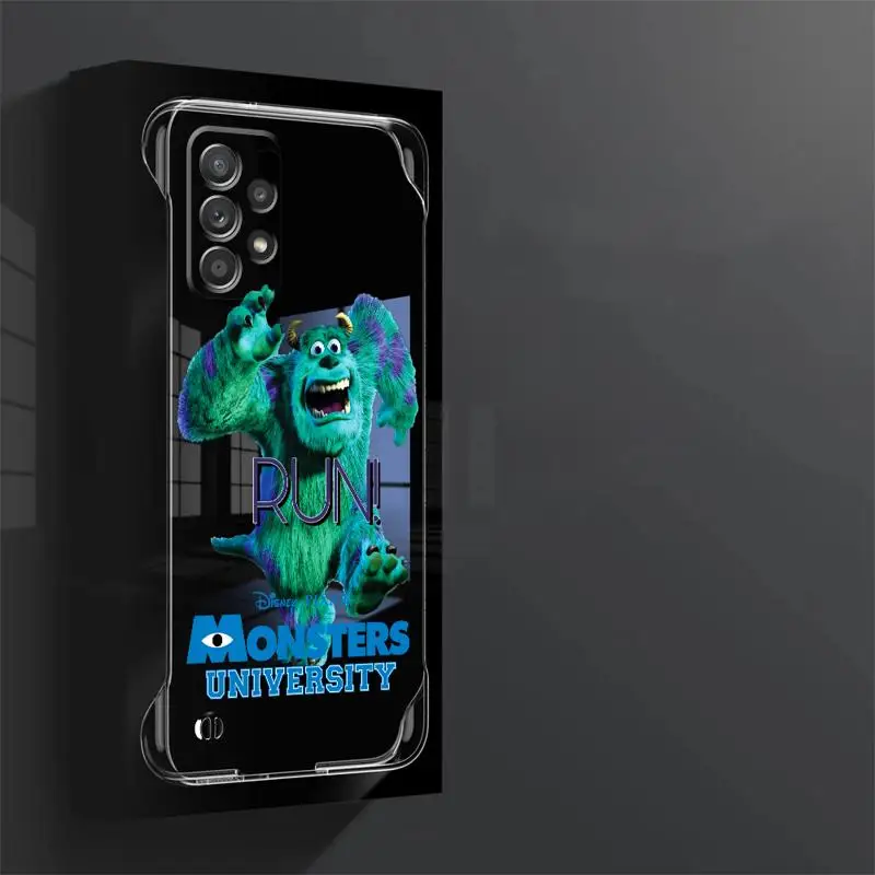 Etui na telefon Samsung Galaxy A52 A14 A51 etui A13 A55 A52s A15 A53 bez obramowania chłodzenie przezroczyste funda Disney Cartoons Monsters Inc