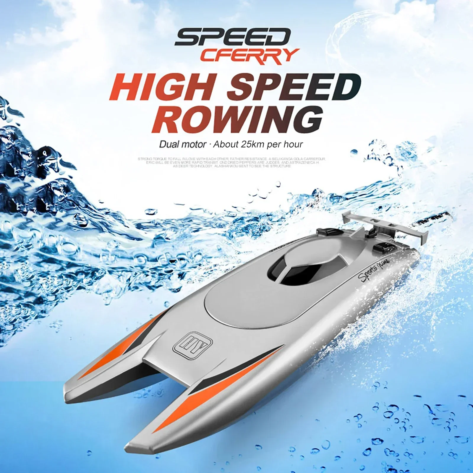 30 KM/H RC Boat 2.4 Ghz High Speed Racing Speedboat Remote Control Ship Water Game Kids Toys Children Gift