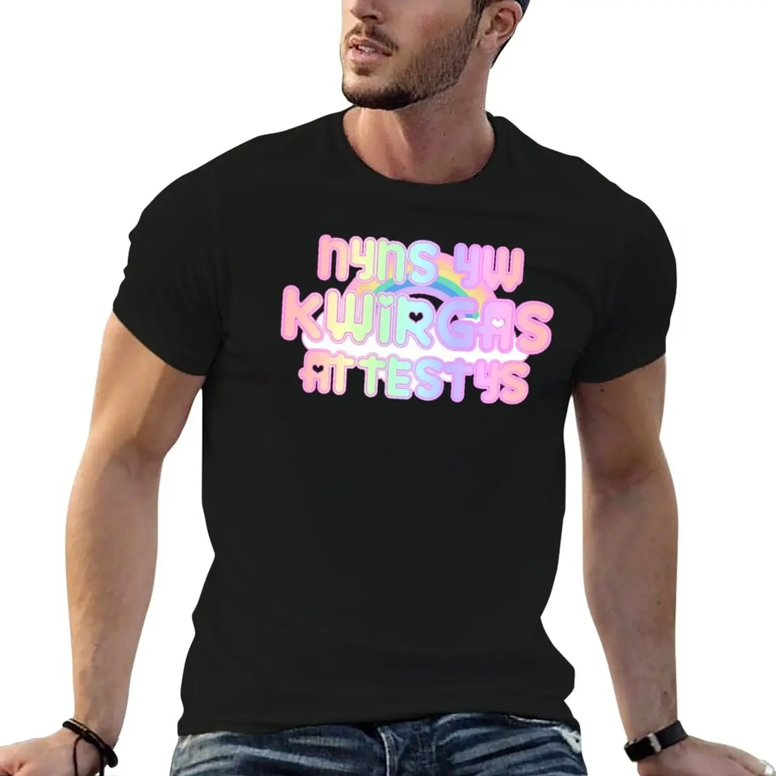 

Nyns Yw Kwirgas Attestys - Queerphobia is Not Attested T-Shirt graphic shirts Funny t-shirt designer t shirt men