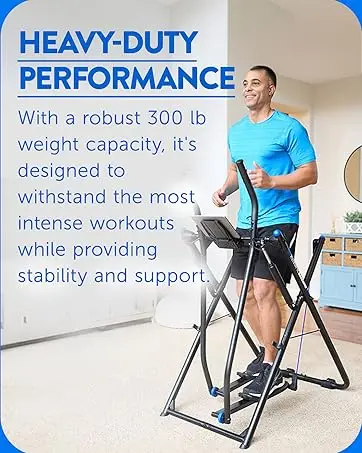 10-in-1 Compact Exercise Machine, 300lb Weight Capacity, Patented Dual Pivot, Fitness Computer