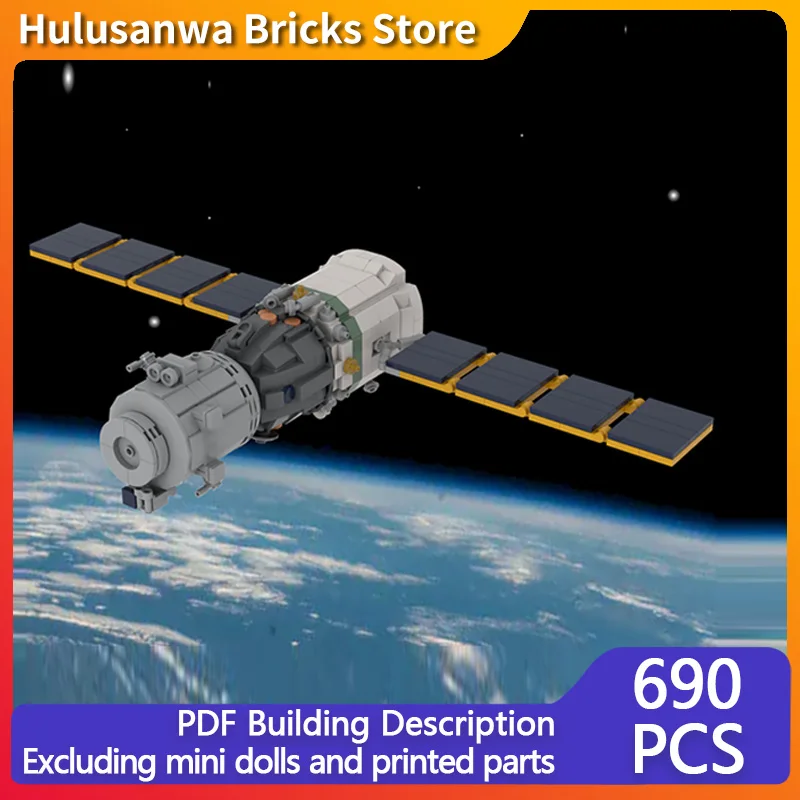 

Chinese Crewed Spacecraft Model MOC Building Bricks War Equipment Modular Technology Gifts Holiday Assemble Children Toys Suit