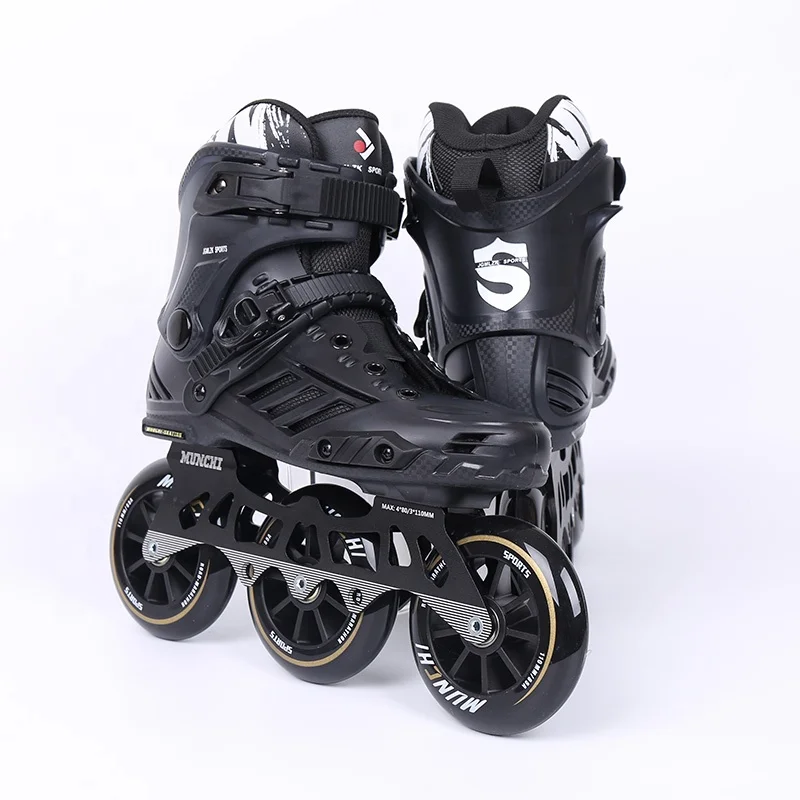 Aluminum Alloy 3-Wheel Skate Shoes Adjustable Inline Skates with Steel Wheels Wholesale for Men Women Adults Slalom Roller