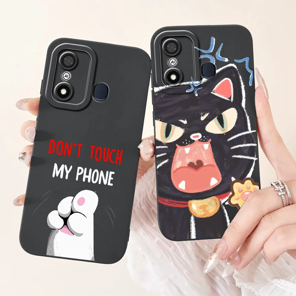 Casing ponsel ITEL A27 P17 A551L, pelindung silikon lensa lunak Jelly kartun kelinci Panda lucu untuk ITEL A27 P17 A551L