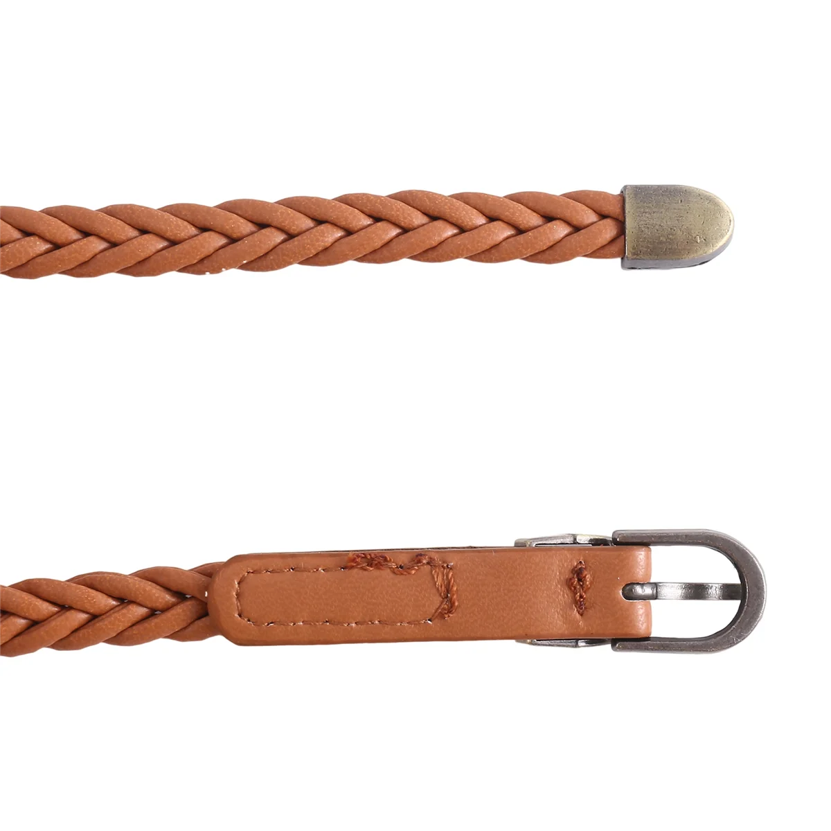 

4 шт., женские тонкие плетеные ремни из искусственной кожи