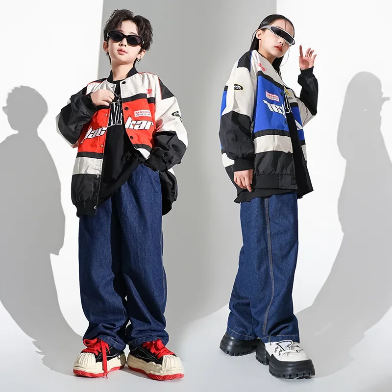 

Girls' Jazz Dance Costume Handsome Suit Street Dance Performance Costume Set Children's Hiphop Show Stage Trend