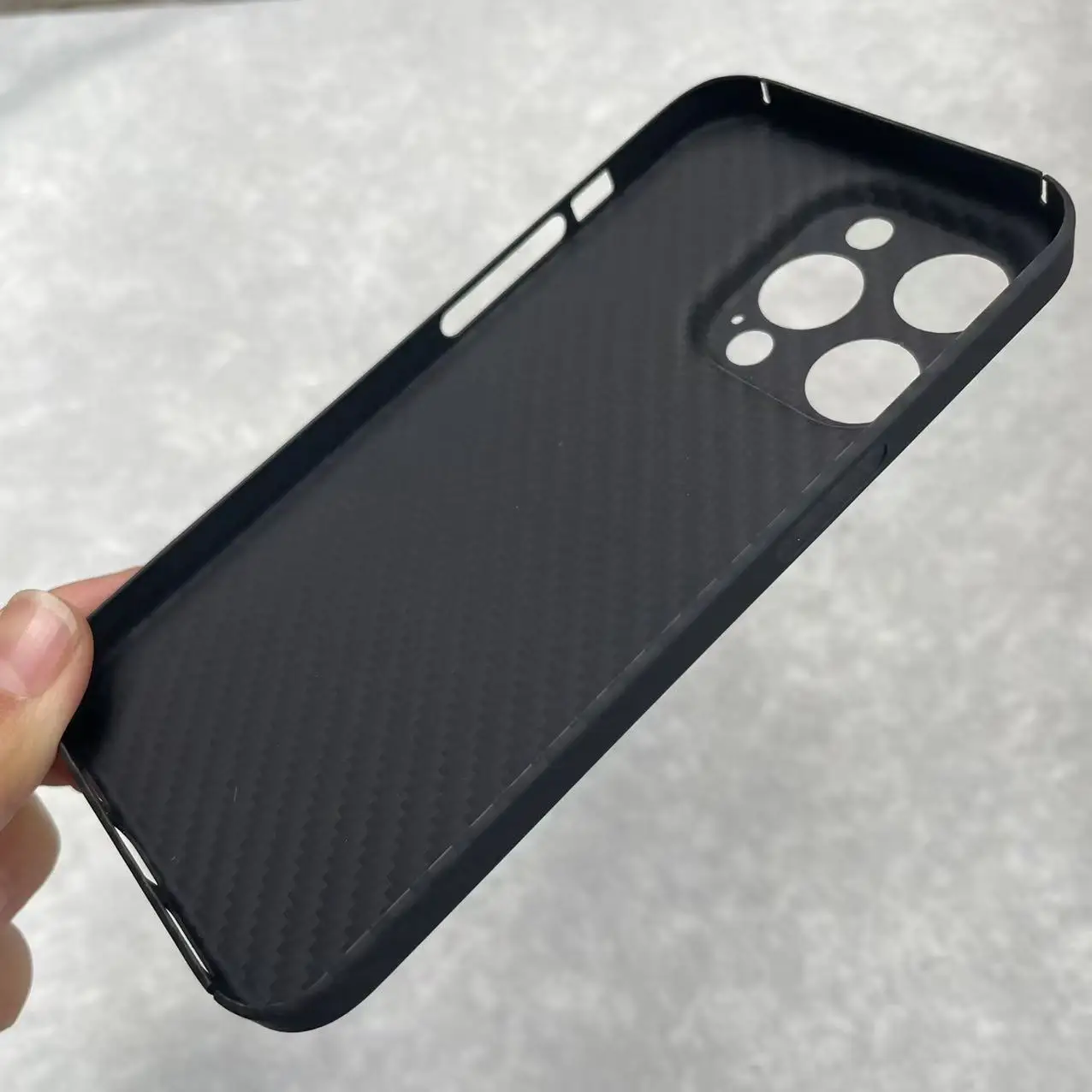 AKATIP For iPhone 13/14/15/16 PRO Max Aramid Fiber Carbon Fiber Lightweight Business 13mini，16E，16 Plus Protective Cover view 6