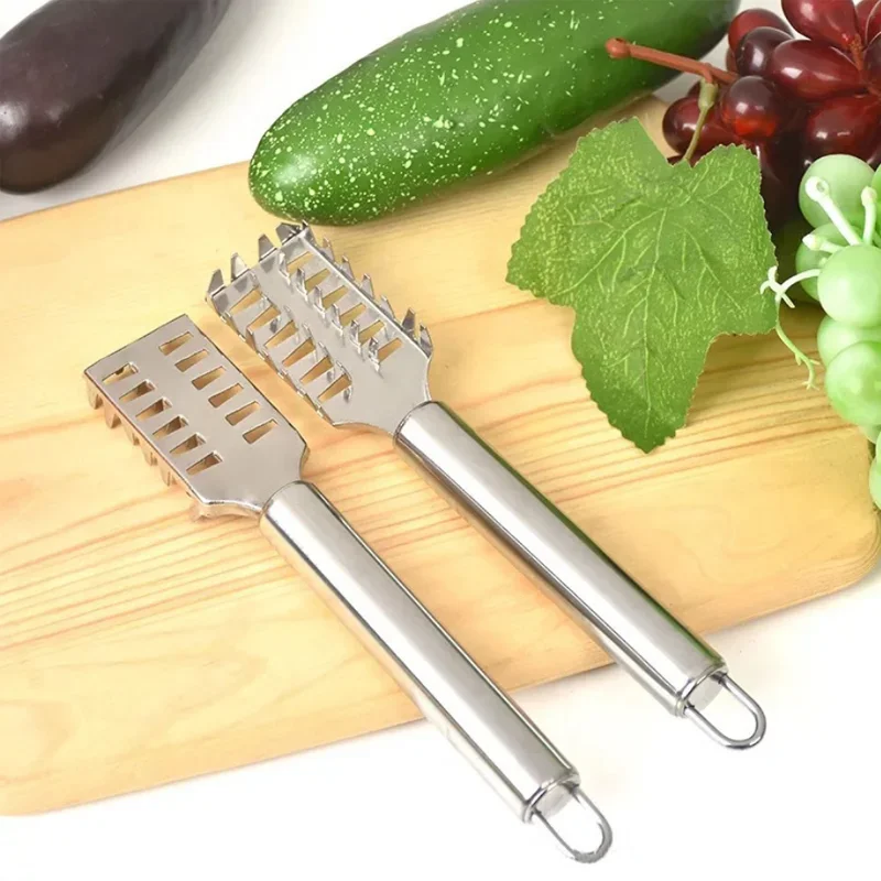 Stainless Steel Fast Cleaning Fish Peeler Scale Remover Seafood Crackers Fish Scaler Cleaner Planet Skin Brush Scraper Tool New