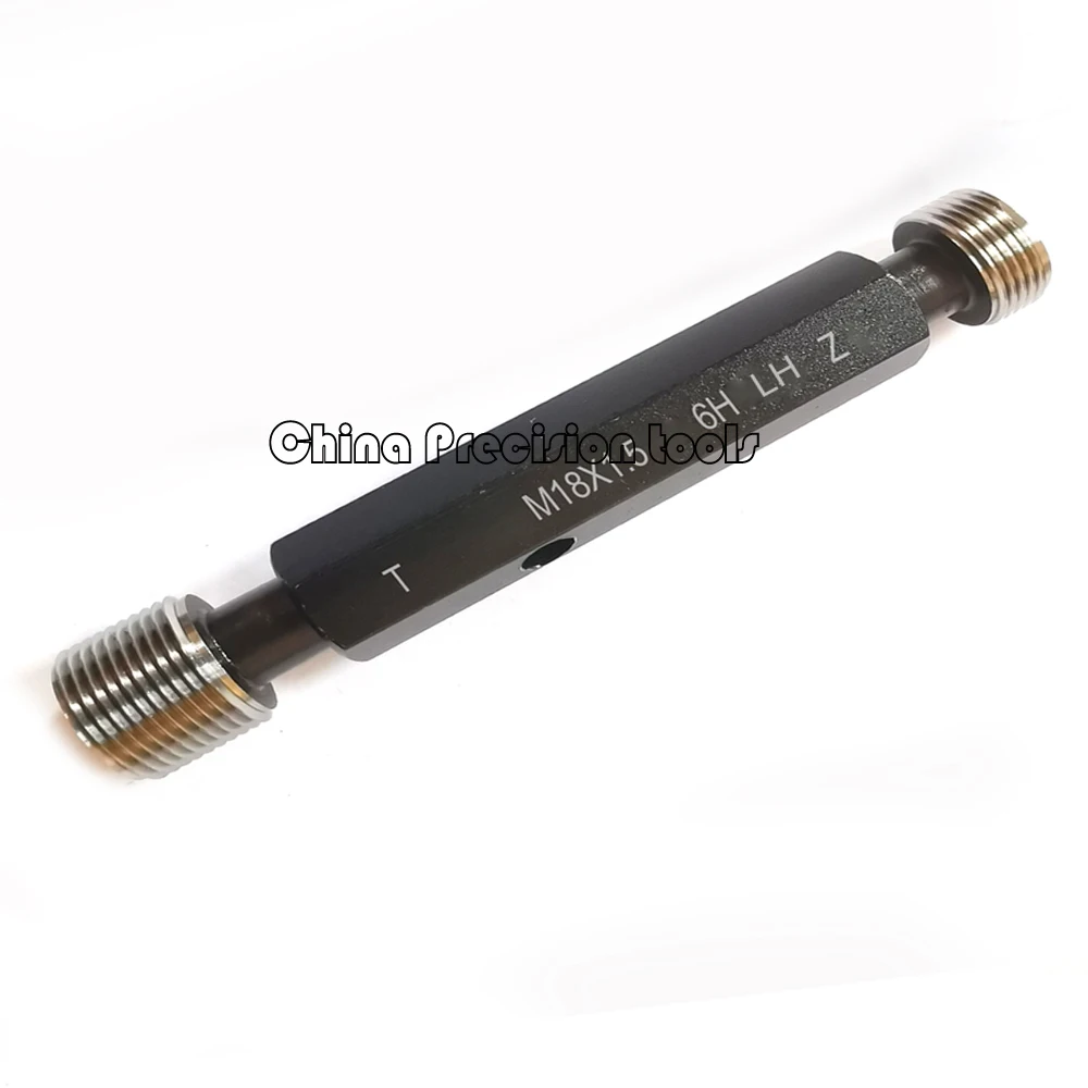 Imagem -02 - Mão Esquerda Rosca Métrica Plug Calibre m8 M10 M12 M14 M15 M16 M17 M18 M20 lh Fio Fino Calibre Calibres M22 M24 M25 M26 M27 M28 M30 6h