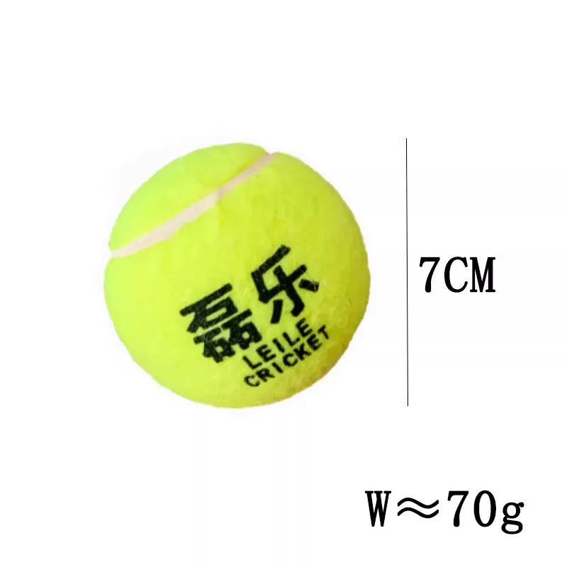 6 Stuks Cricket Tennisbal Hoge Elastische Rubberen Binnenste Villi 7 Cm Diameter Indoor En Outdoor Bal