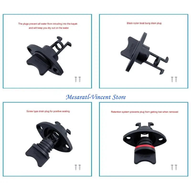 

A70F Boats Drain Plugs Durability Corrosion Proof Drain Plugs Versatile Drain Plugs