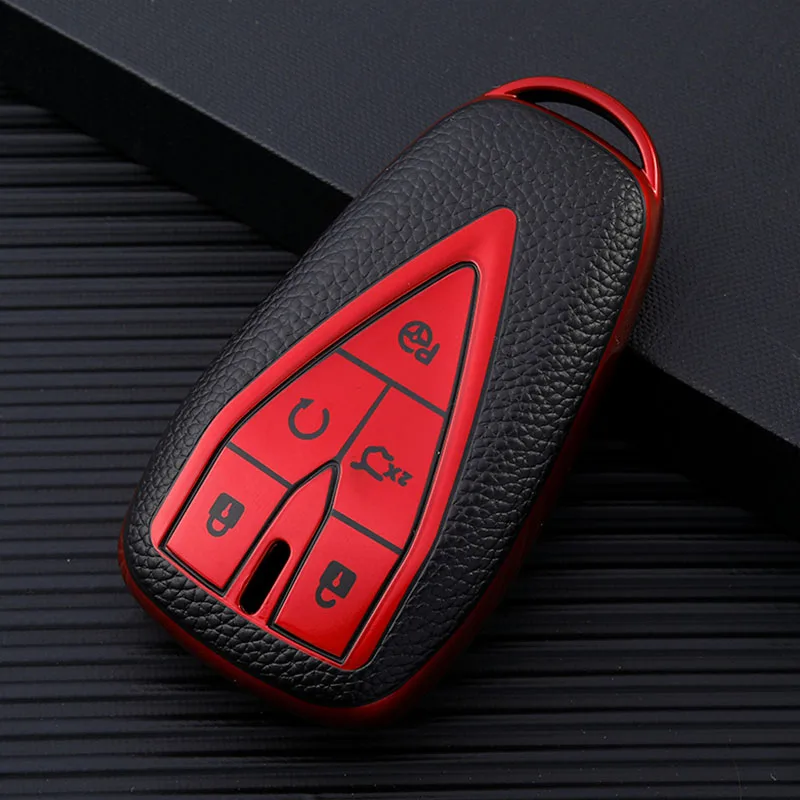 Daefar Auto untuk Changan CS35 PLUS CS75PLUS CS55PLUS Kulit TPU Mobil Remote Key Case Cover Shell Holder Tas Gantungan Kunci
