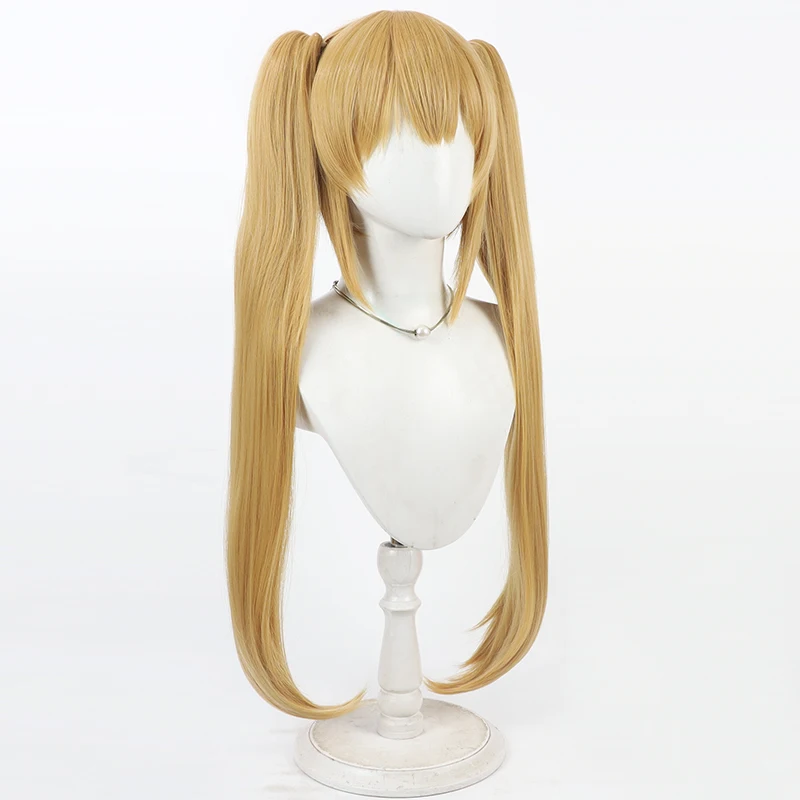 วิกผมสังเคราะห์ ซึมุกิ เวนเดอร์ส คอสเพลย์ วิกผม ซัมเมอร์ พ็อกเก็ตส์ ซึมุกิ เวนเดอร์ส วิกผมหางม้าสีบลอนด์ยาว 80 ซม. ทนความร้อน