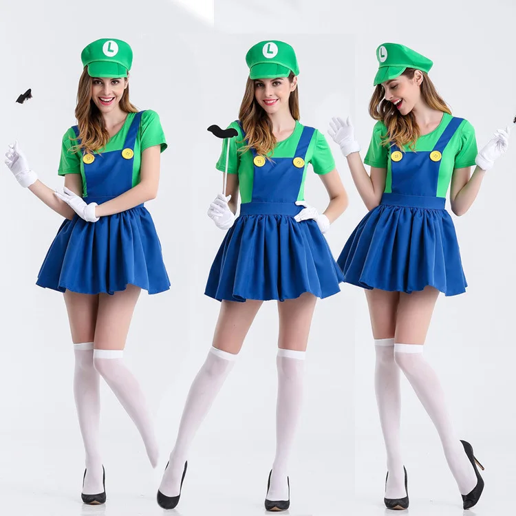 

Костюм для взрослых, женская юбка Мэри, костюм для выступлений на Хэллоуин, мультяшный наряд, традиционная китайская одежда для выступлений на сцене