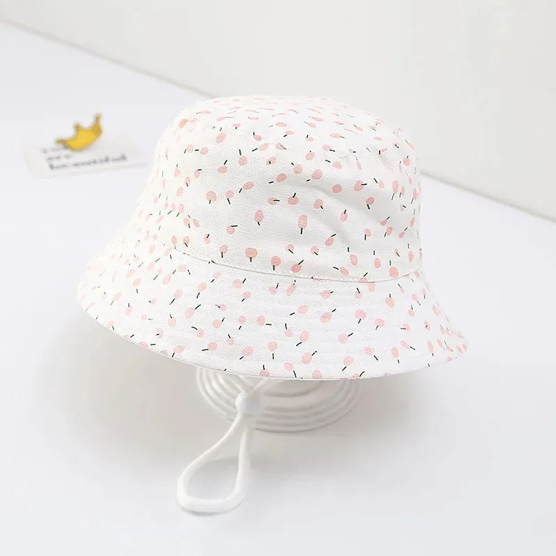 Lovely Sweet Baby Girl Bucket Hat Summer Baby Boys Girls Sun Hat Cute Star Wide Brim Infant Toddler Kids Fisherman Panama Cap