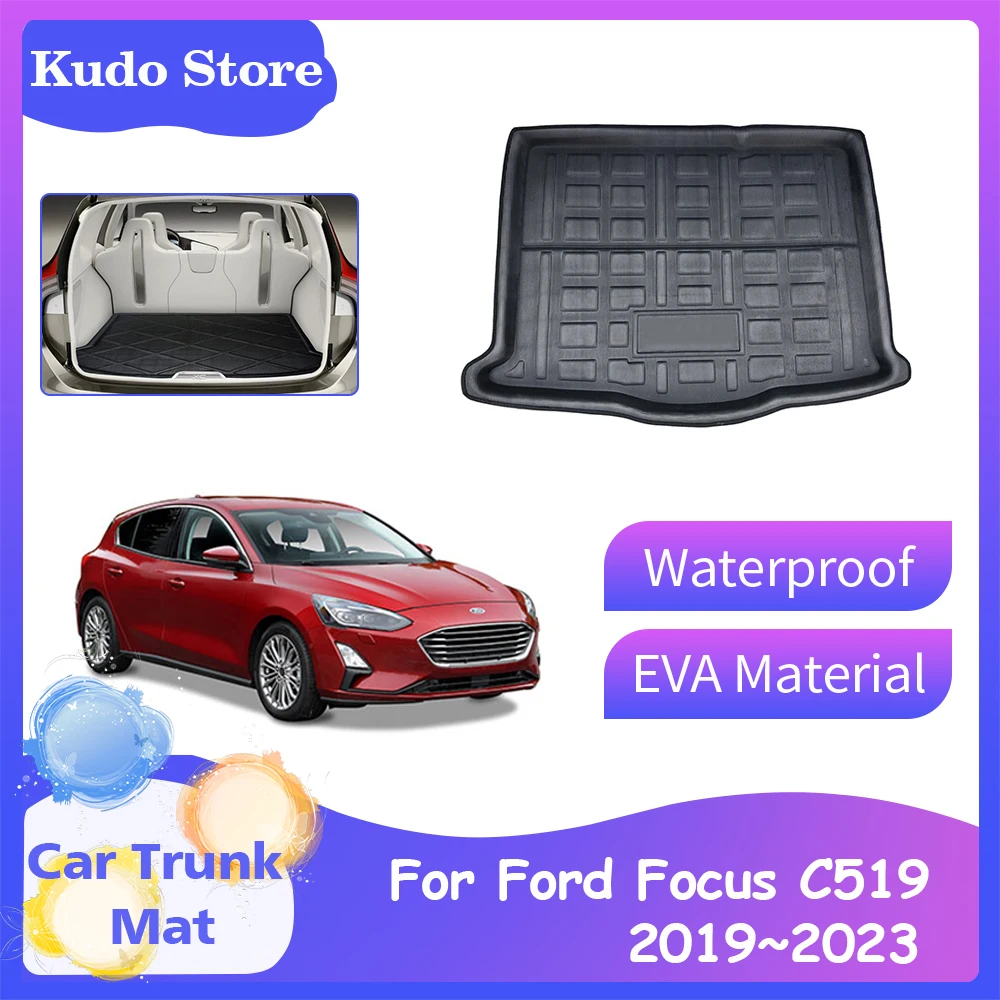 

Car Trunk Mats for Ford Focus MK4 C519 Hatchback 2019~2023 Rear Storage Tray Waterproof Cargo Luggage Carpet Interior Accessorie