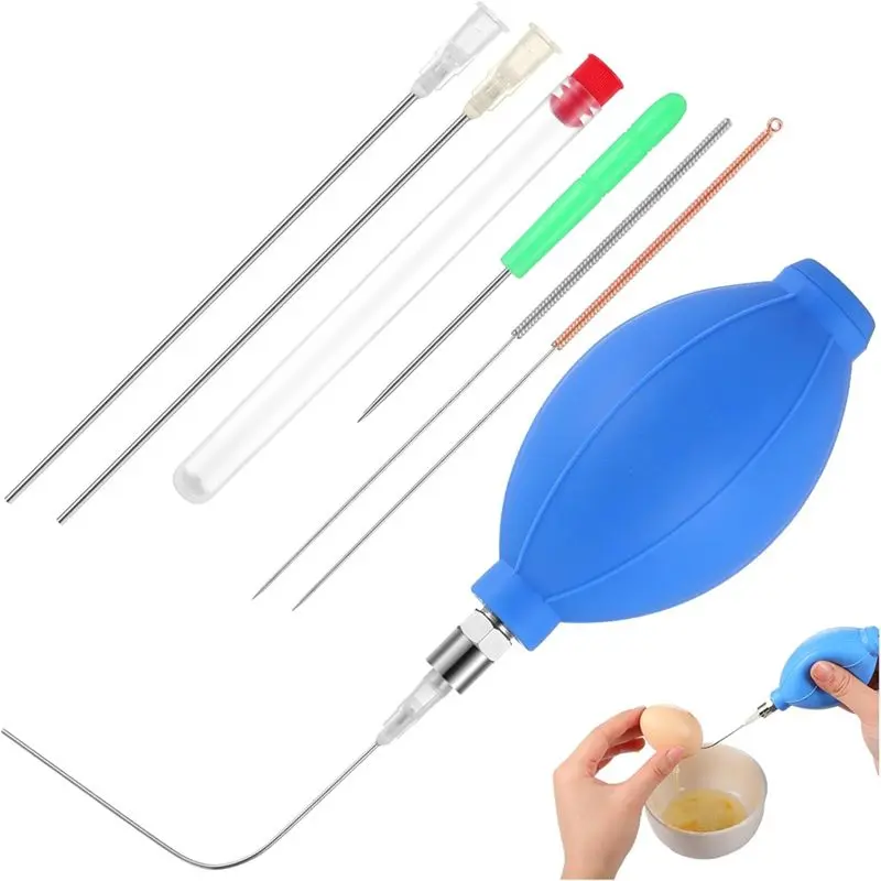 BAAG-Easter Simple Egg Beater Empty Egg Beater Tool Ukraine Egg Supplies Single Hole Egg Beater Easter Egg Making Tool