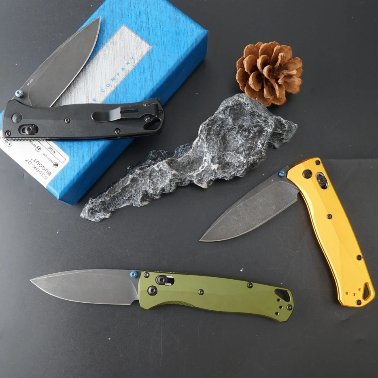 M390 Black steel + aircraft-grade aluminum handle, tactical EDC folding knife, durable and hard-wearing knife for outdoor use, g image 4