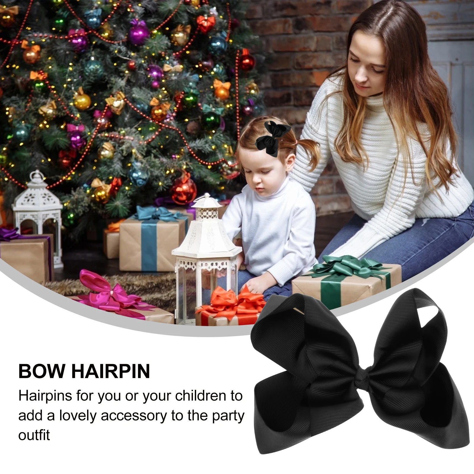 

5 Pcs Bow Hairpin Kids Clip Accessories for Girls Bowknot Baby Bows Fashion Delicate Clips Brooch