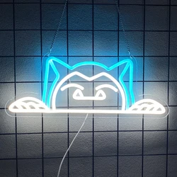 Cat Neon Sign for Wall Decor,Anime Cat Night Light for Living Room,Girls Bedroom,Pet Shop,Game Room, Man Cave, Birthday Gift