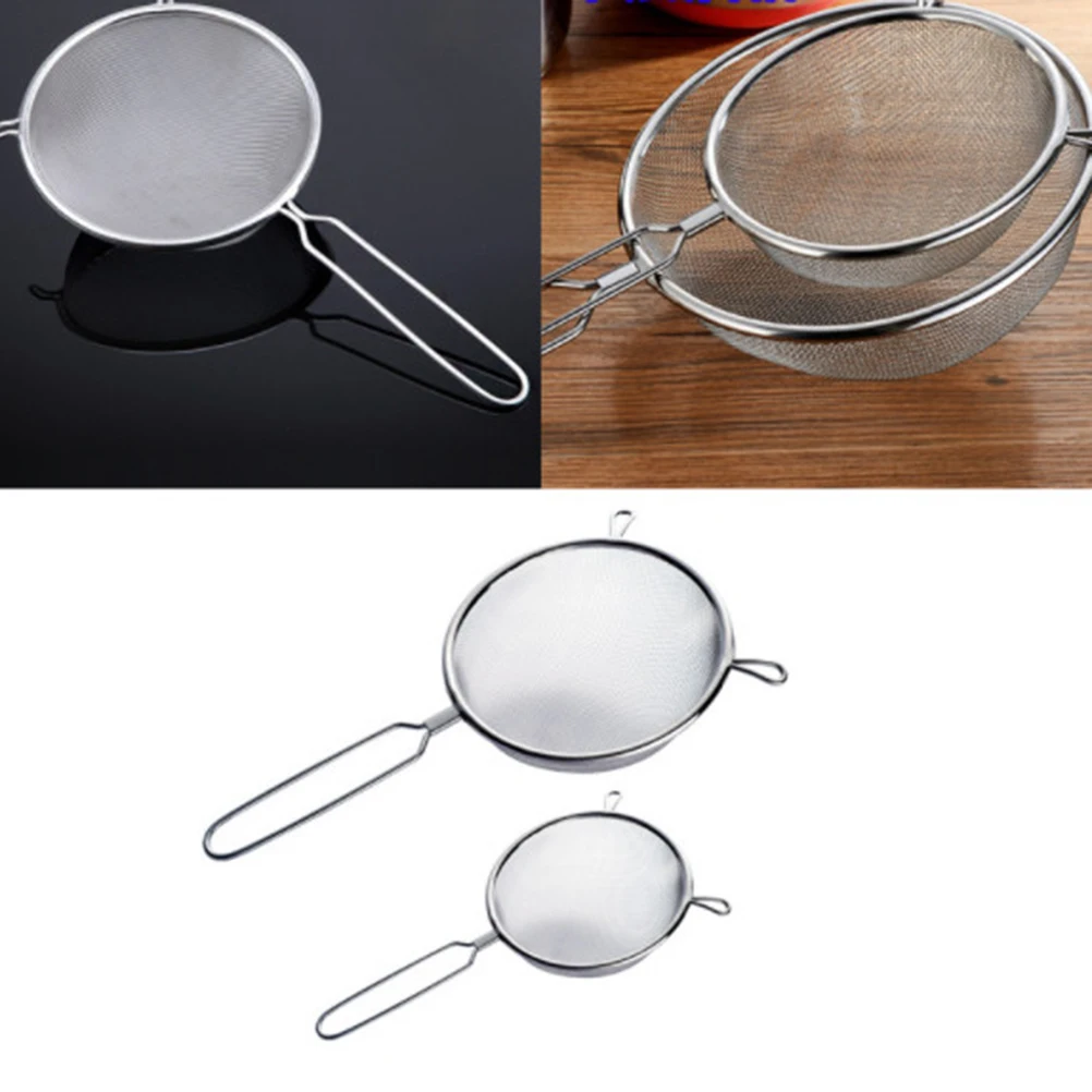 

Stainless Steel Filter Spoon Strainer Scoop Heat Resistant Oil Water Separation Cooking Tool Kitchen Serving for Home