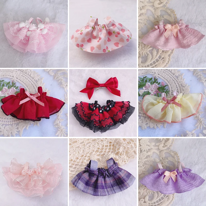 For 10cm Doll Clothes 25style Outfit Princess Dress Dolls Accessories Changing Dressing Game Fans Gift Toys in Stock