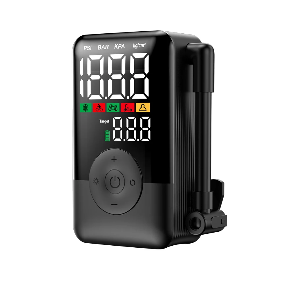 AliExpress CARSUN Carsun Wireless Portable Air Compressor 17mm Cylinder Tire Inflator Rechargeable Digital Display Pump for Bike Sports Balls