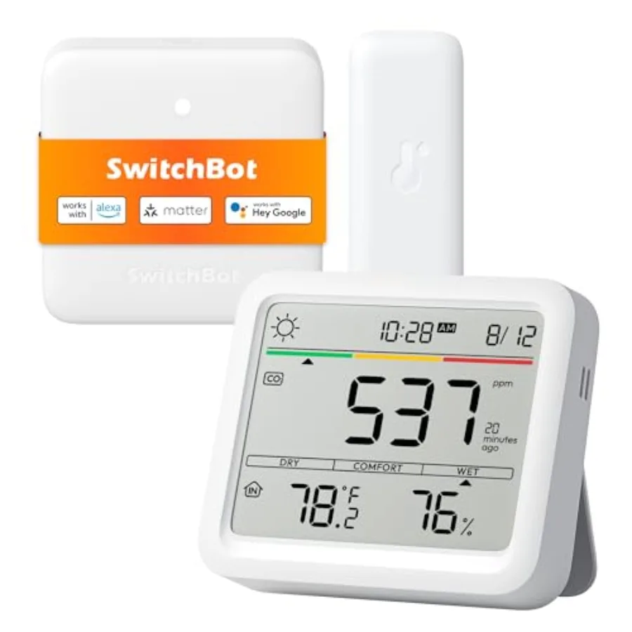 

Bluetooth Hygrometer Thermometer IP65 Indoor Outdoor Humidity Sensor with Remote App Control Room Temperature Monitor with 394f