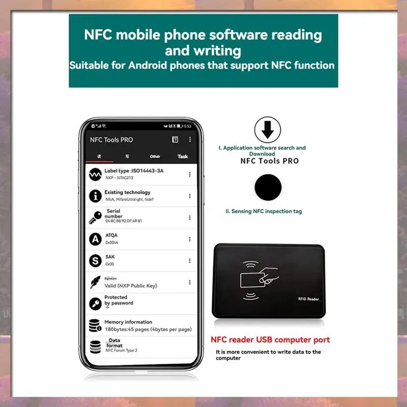 Penjualan Terbaik 5 Buah 25Mm RFID Pos Pemeriksaan Label Tag Penjaga Sistem Patroli Tur Anti-logam NFC 213 Chip 13.56Mhz 144Byte