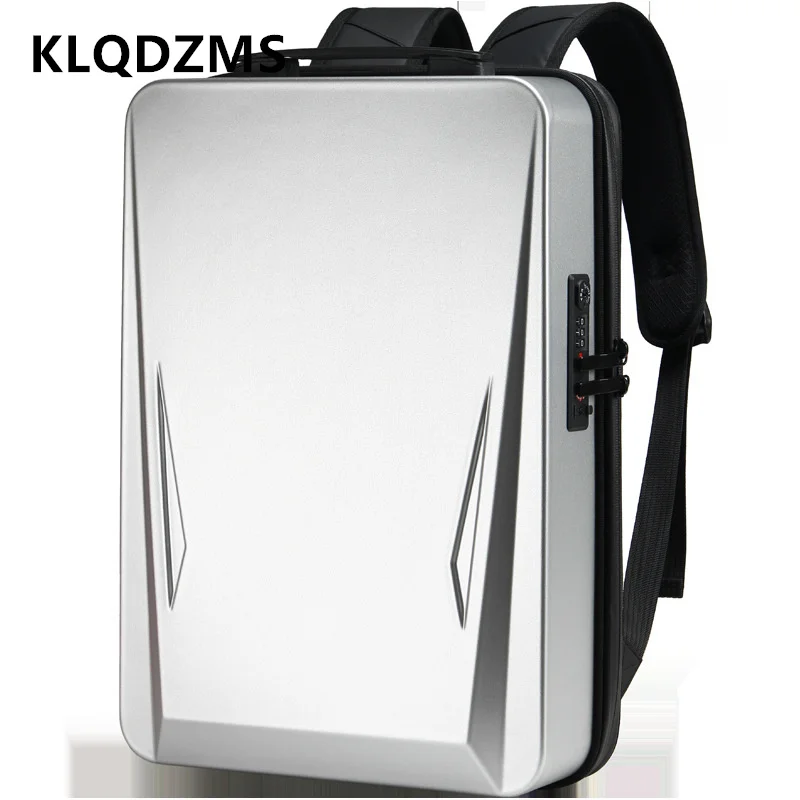 

KLQDZMS PC Backpack Hard Shell 17.3 Inch Laptop Bag Men's Business Shoulder Bag Gaming Bag Waterproof USB Charging Schoolbag