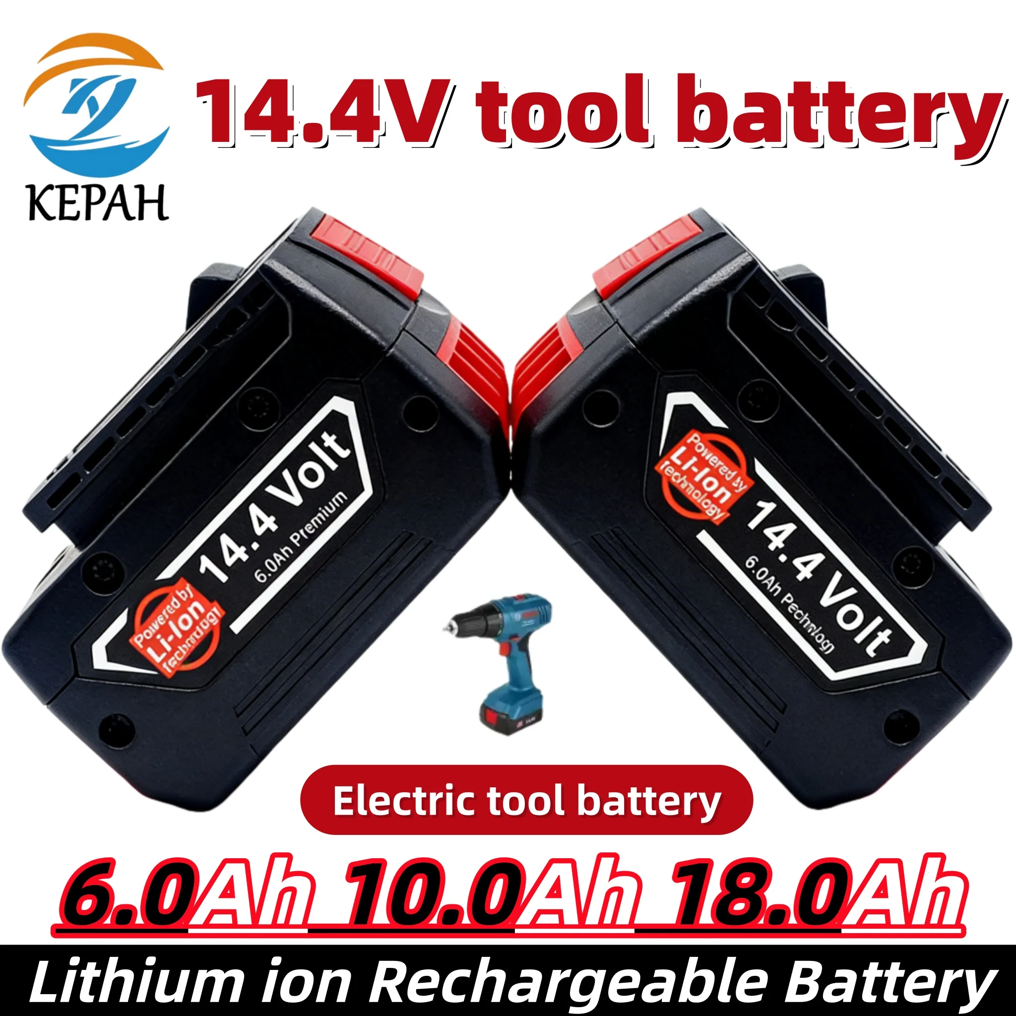 

Аккумулятор для электроинструмента 14.4V 6.0/10.0/18.0Ah | Подходит для моделей GBH/GDR/GSR 1080/BAT614G