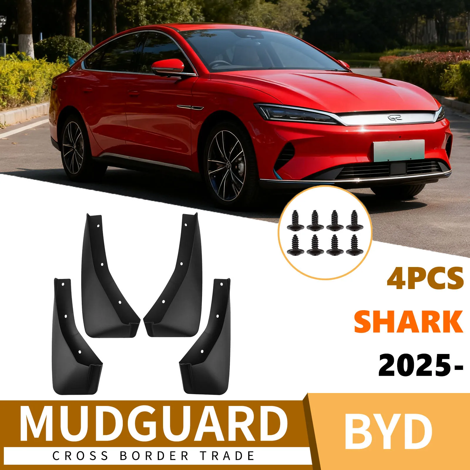

Для BYD Shark 2025, кожаное модификация крыла, универсальное крыло, украшение, брызговики
