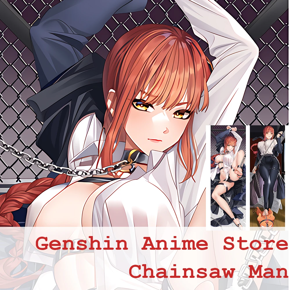 Makima Body Pillow Case Anime Chainsaw Man Dakimakura Cosplay Peakin Double-Sided Print Cushion Cover Home Decor Otaku Gifts