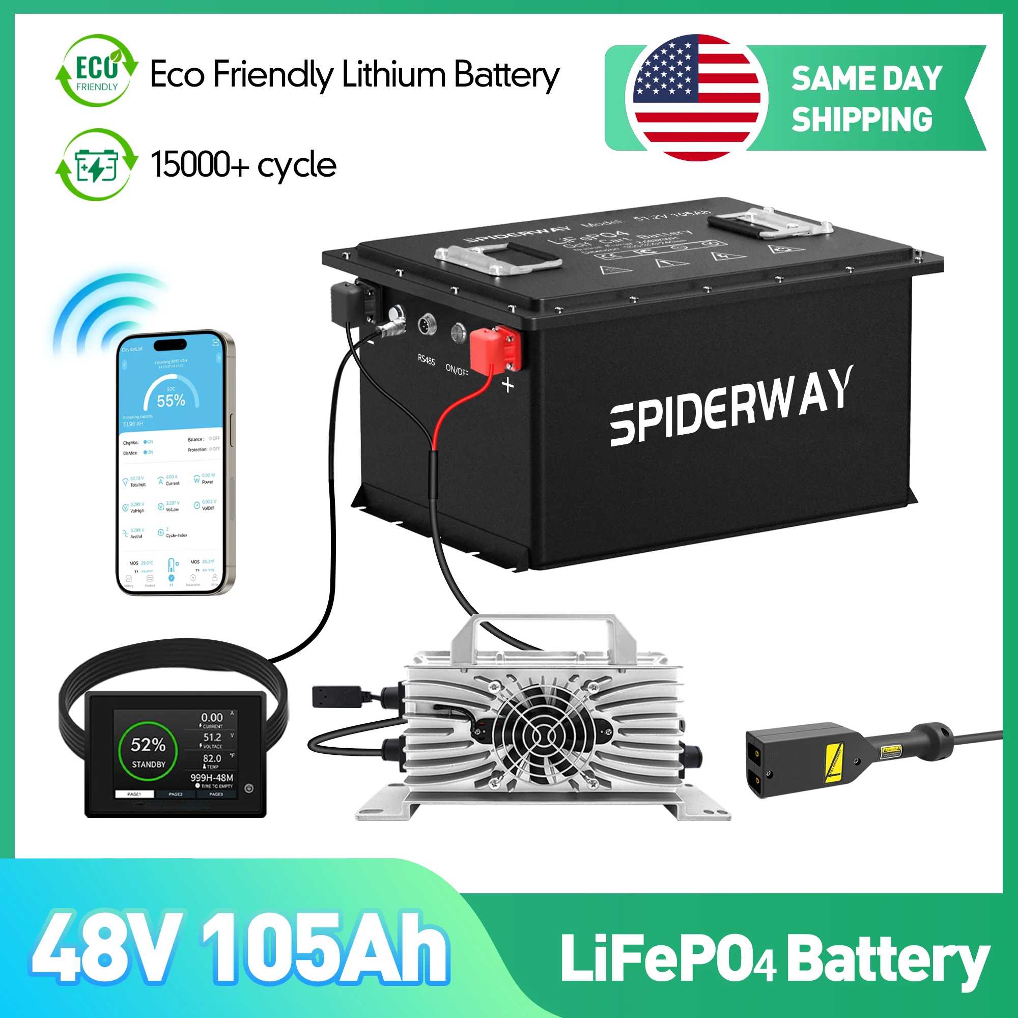 48V 105Ah Lifepo4 L… - image