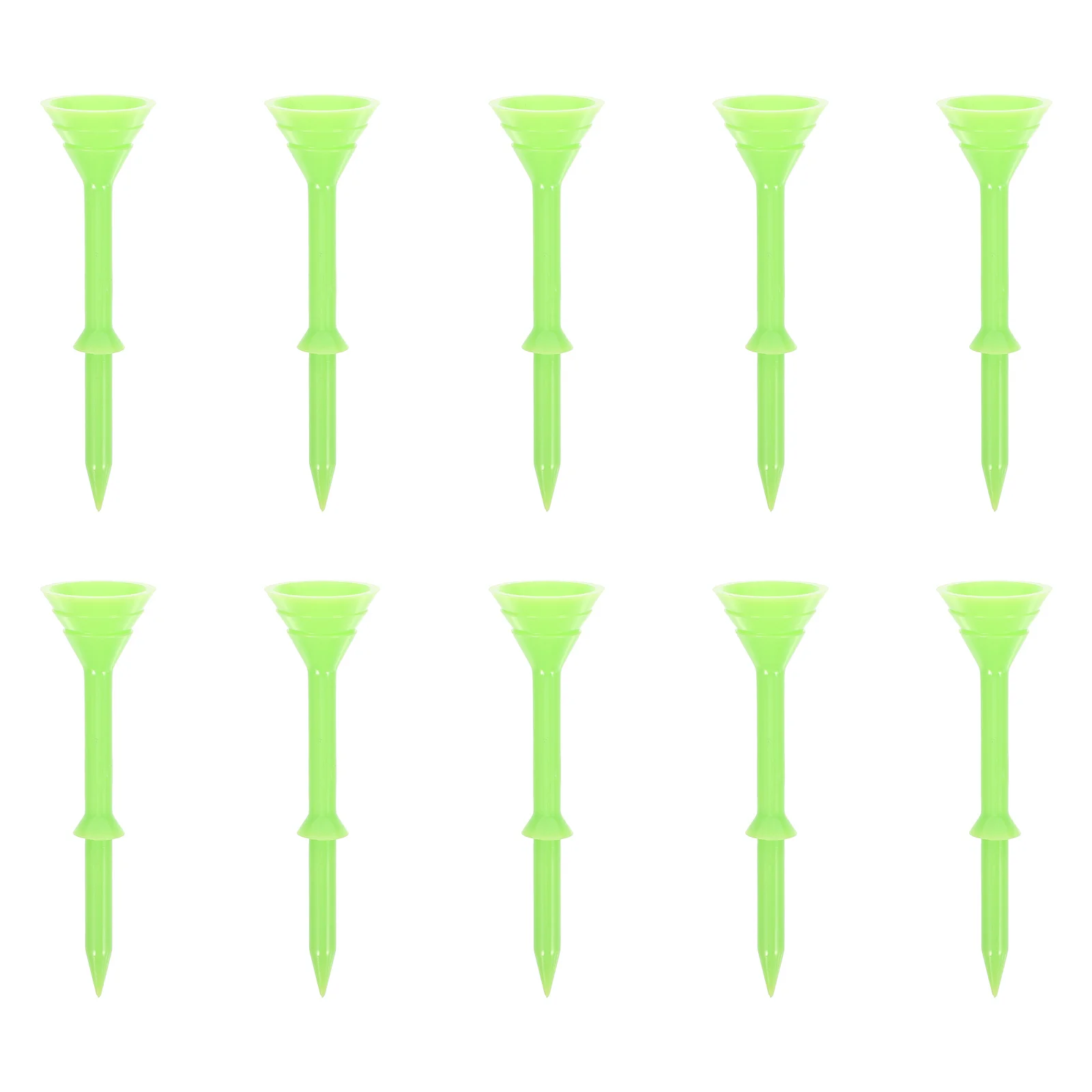 

10Pcs Golf Tees ABS Durable Lightweight Golf Ball Holders Sturdy Practical Training Supplies Gift Golfs Spikes