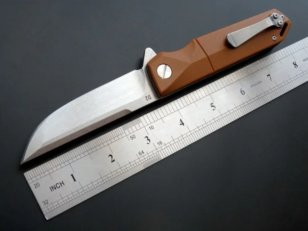 NEW Eafengrow EF71 hunting knife D2 Steel blade + G10 handle pocket knife folding camping fruit knife outdoor EDC Tool knife