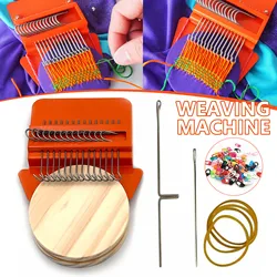Small Loom Weave Tool Weave Tools Wooden Darning Machine Apparel Sewing Small Weaving Loom for DIY Handicraft Knitting Machine