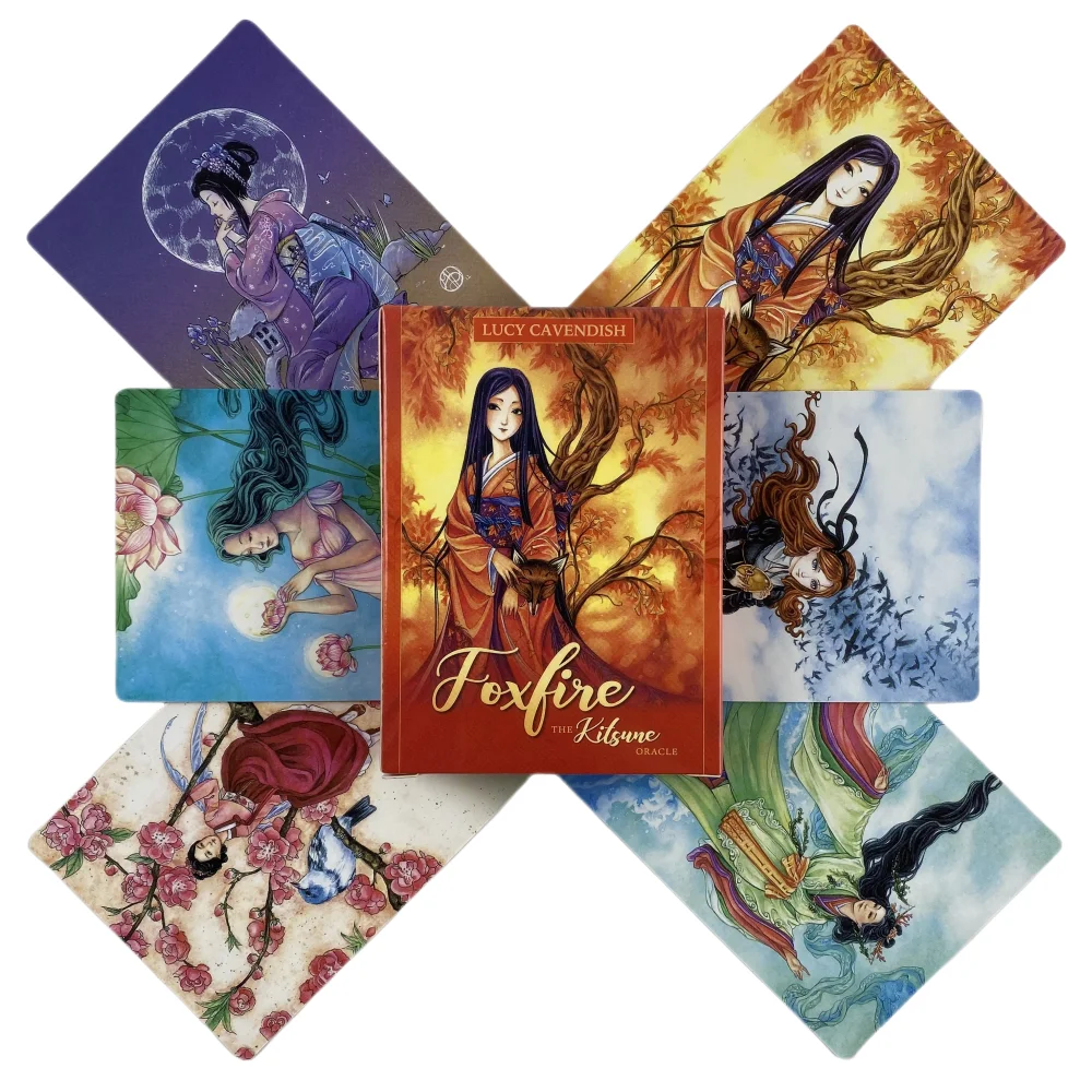 

Foxfire The Kitsune Oracle Card English Version Mysterious Tarot Deck Divination Fate Party