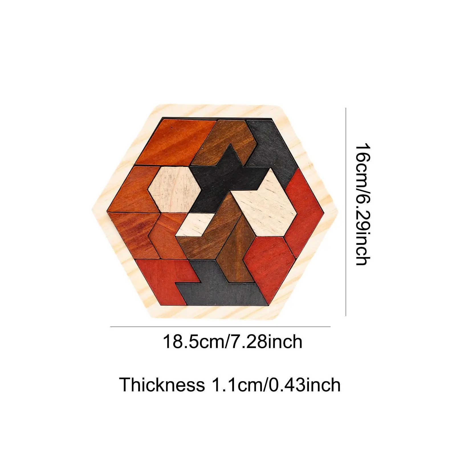 Holz Tangram Puzzle iq Spiel Montessori Spielzeug frühes Lernen Intelligenz Brain Teaser Puzzle für Kinder Erwachsene Jungen Mädchen Kinder