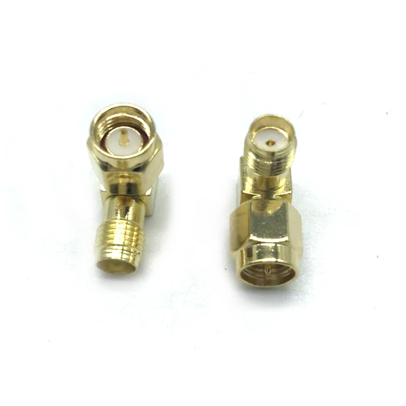 2 PCS/Lot New 90 Degree SMA to SMA Connector Right Angle SMA Male to Female Adapter for WIFI Antenna / FPV RF Connector