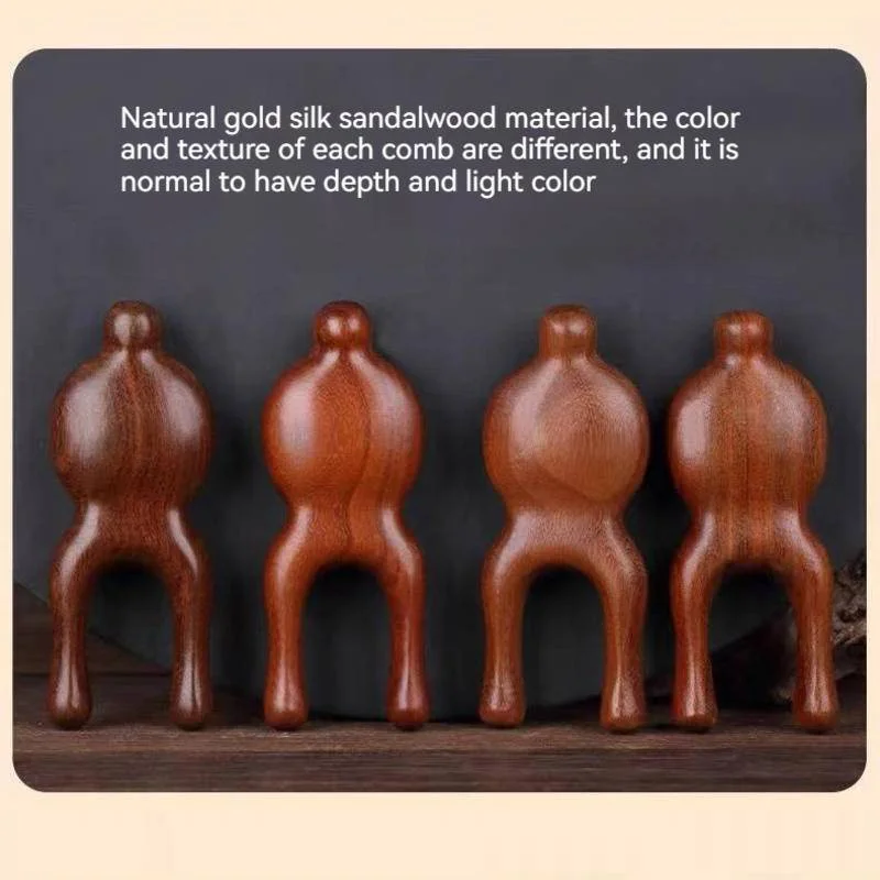 天然白檀多機能マッサージツール鼻目耳顔治療かっさ経絡経穴マッサージ疲労を軽減