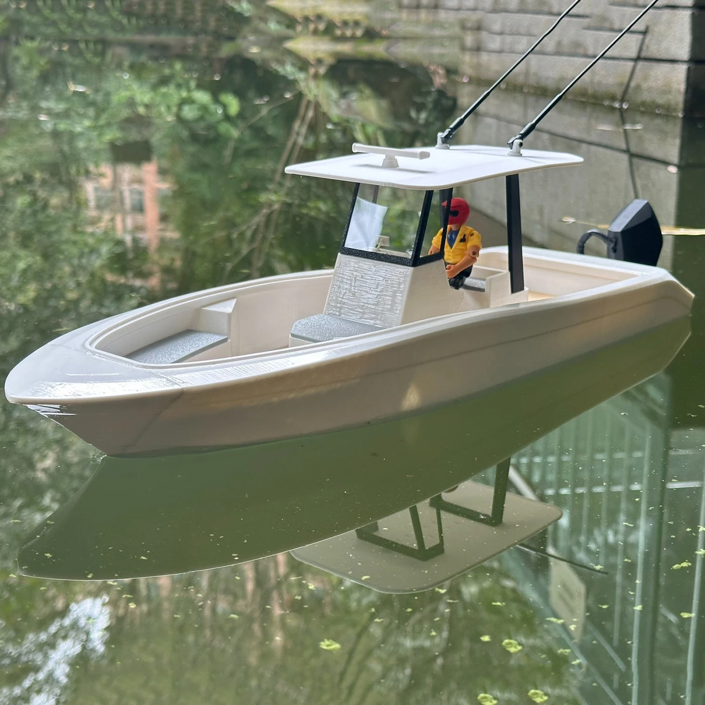 

1/18 RC корабли 55 см, имитация рыбацкой лодки с дистанционным управлением, тщательно изготовленная 3D-печатная модель RC Schiffe RTR ShipToy, игрушки для мальчиков