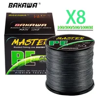 BAKAWA 8X Strands Fishing Line 22-88LB Smooth and 100M,300M 500M 1000M PE Braided Corrosion Resistant Line Suitable for Carp