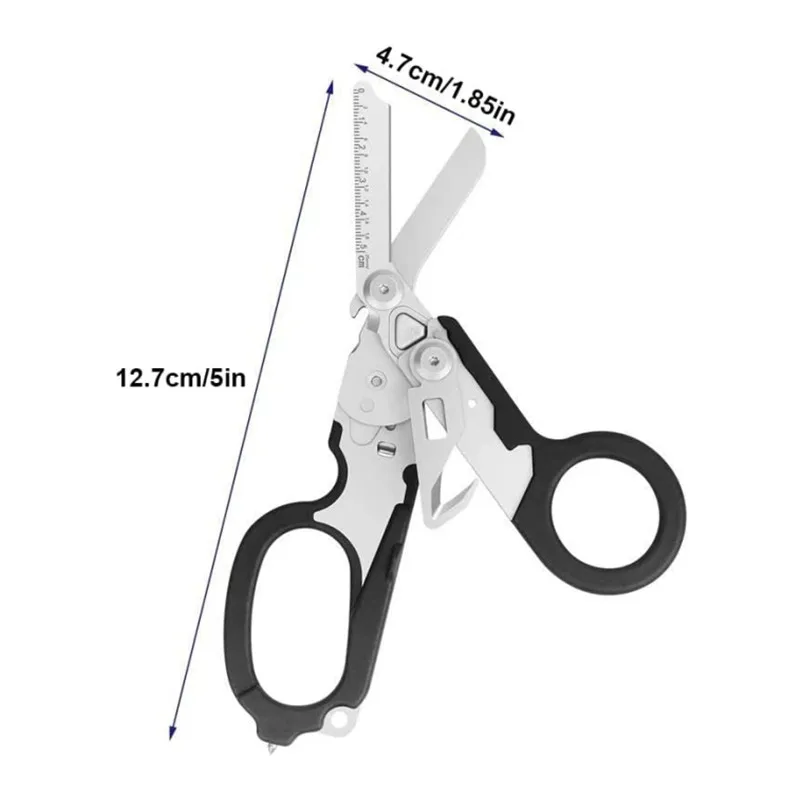 Multifunction Scissors Raptors First Aid Expert Tactical Folding Scissors Outdoor Survival Tool Combination Tools