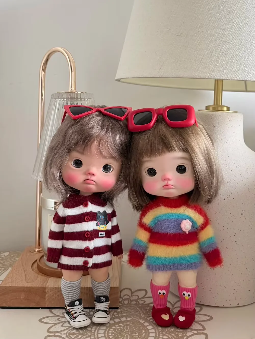 

New BJD doll 1/6 big head cute girl qianqian yuanbao high quality resin toy birthday gift baby dolls in offers articulated