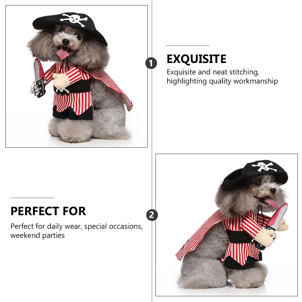 

Hair Standing Dog Clothes Pride Outfit Polyester Party Funny Pet Clothing
