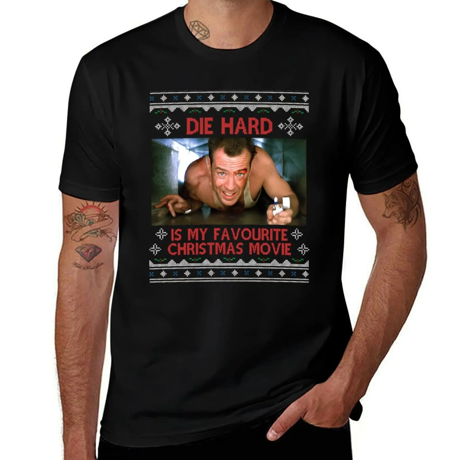 

Die Hard Is My Favourite Christmas Movie T-Shirt graphics funny gifts graphic shirts fitted t shirts for men