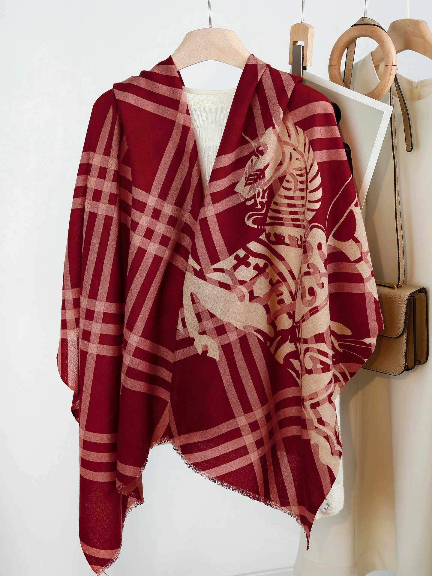 pure-wool-scarf-women's-thin-autumn-spring-summer-winter-multifunctional-faionable-korean-sle-year-print-scarf