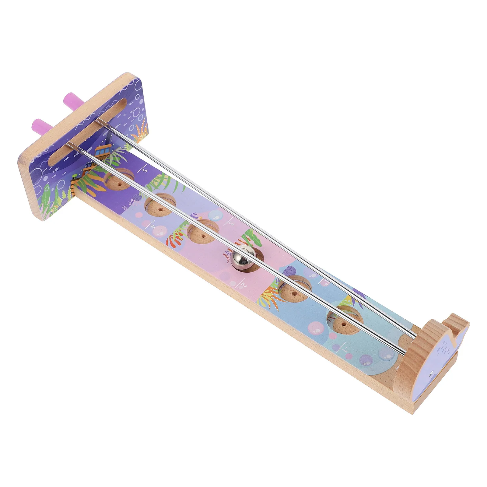 

1 шт. Деревянная развивающая настольная игра с металлическими шариками, яркие цвета, тренировка координации рук и глаз, развития реакции