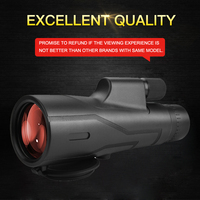 Wide Angl 12x52 Powerful ED Monocular Telescope Premium Extra-Low Dispersion Fogproof Long Range BAK4 Monocle for Hunting Hiking