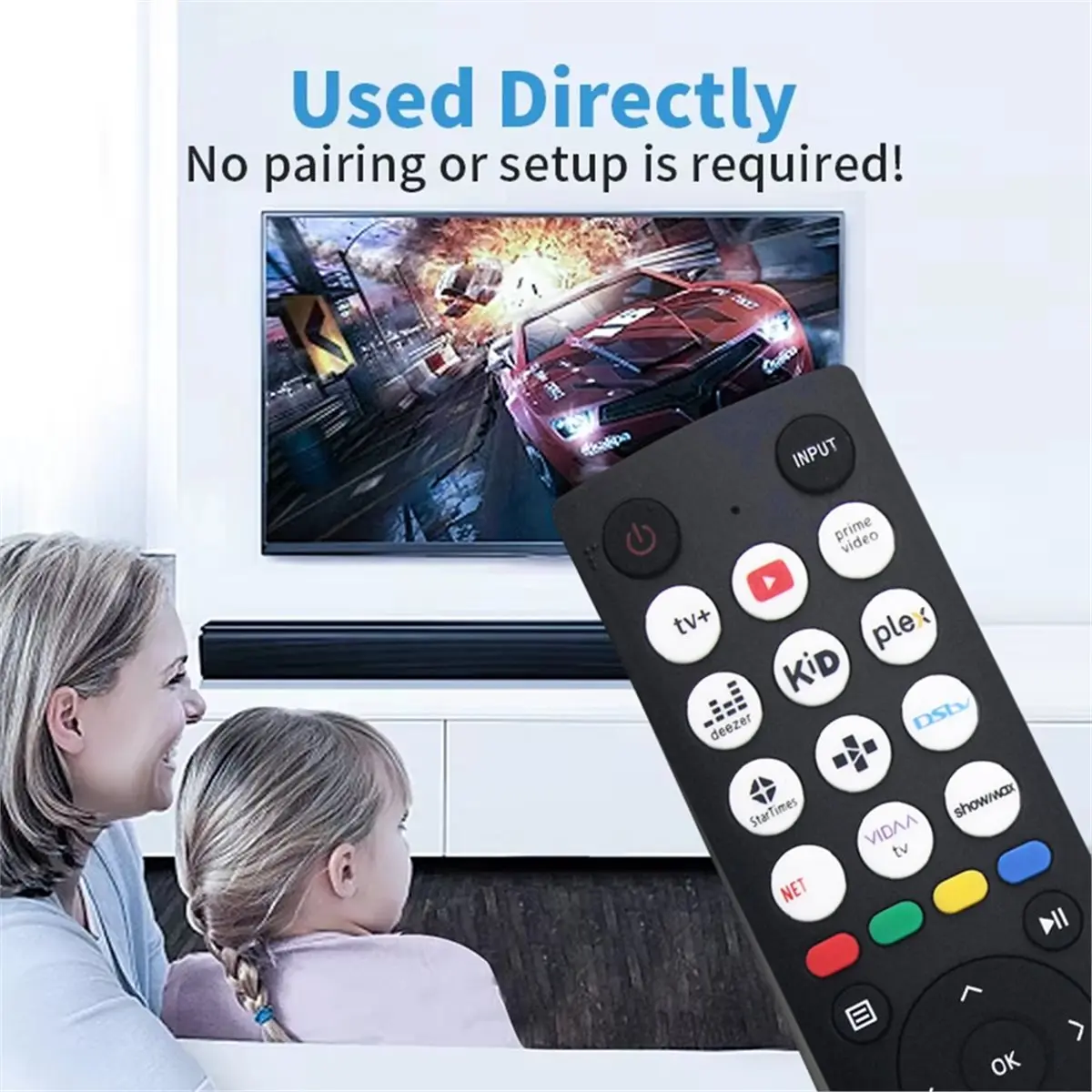 DT75BG Replace EN2V36H Remote Control for TV 32A4K A4K Series EN2U36H 32A33EAVT 0003 70A6KAU